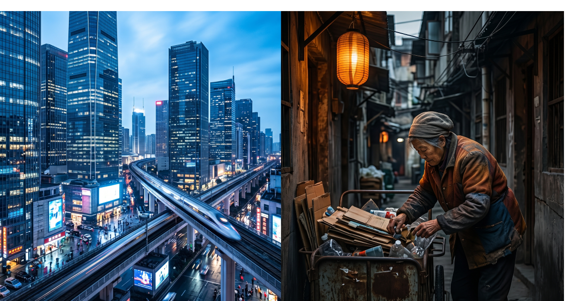 China Poverty vs Propaganda
