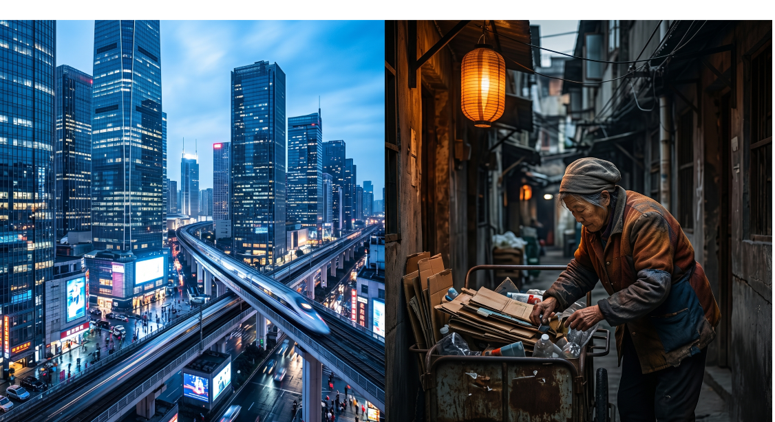 China Poverty vs Propaganda