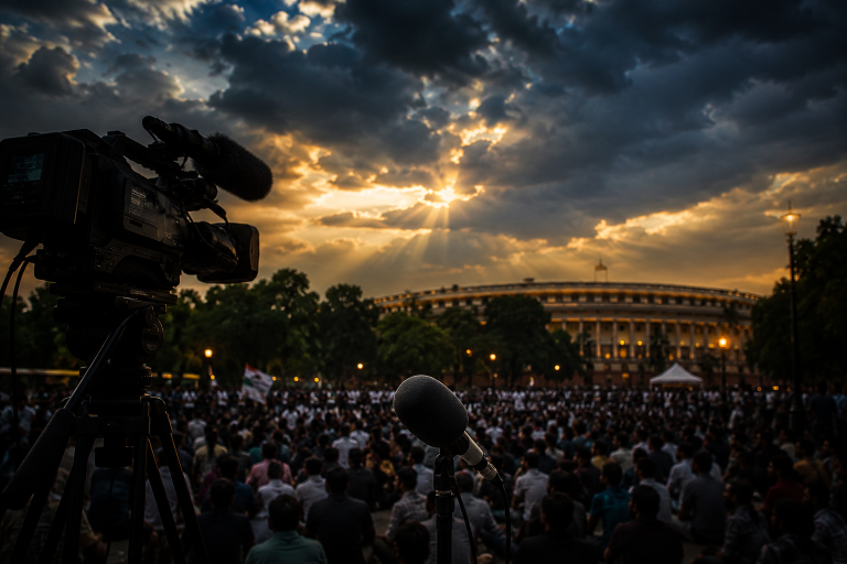 Jantar Mantar Protest: The Narrative War Behind India's Biggest Political Drama 5 Jantar Mantar protest Spectacle