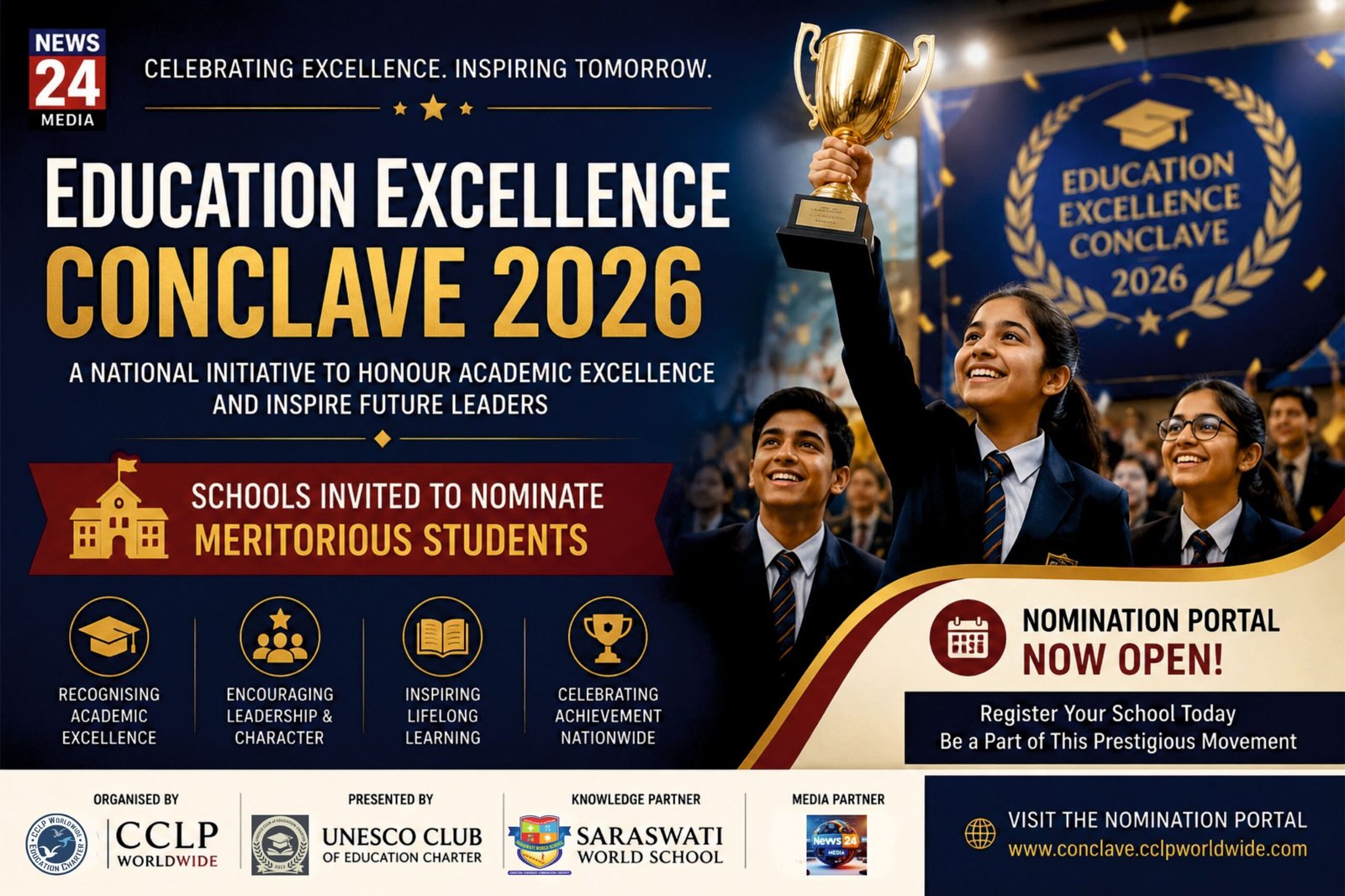 Education Excellence Conclave 2026 Launched: Schools Invited to Nominate Meritorious Students 5 Education Excellence Conclave 2026 Launched